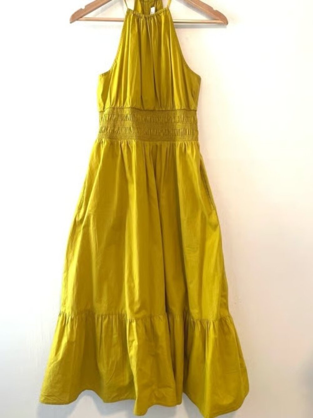 a new day Mustard Midi Dress